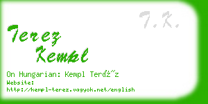 terez kempl business card